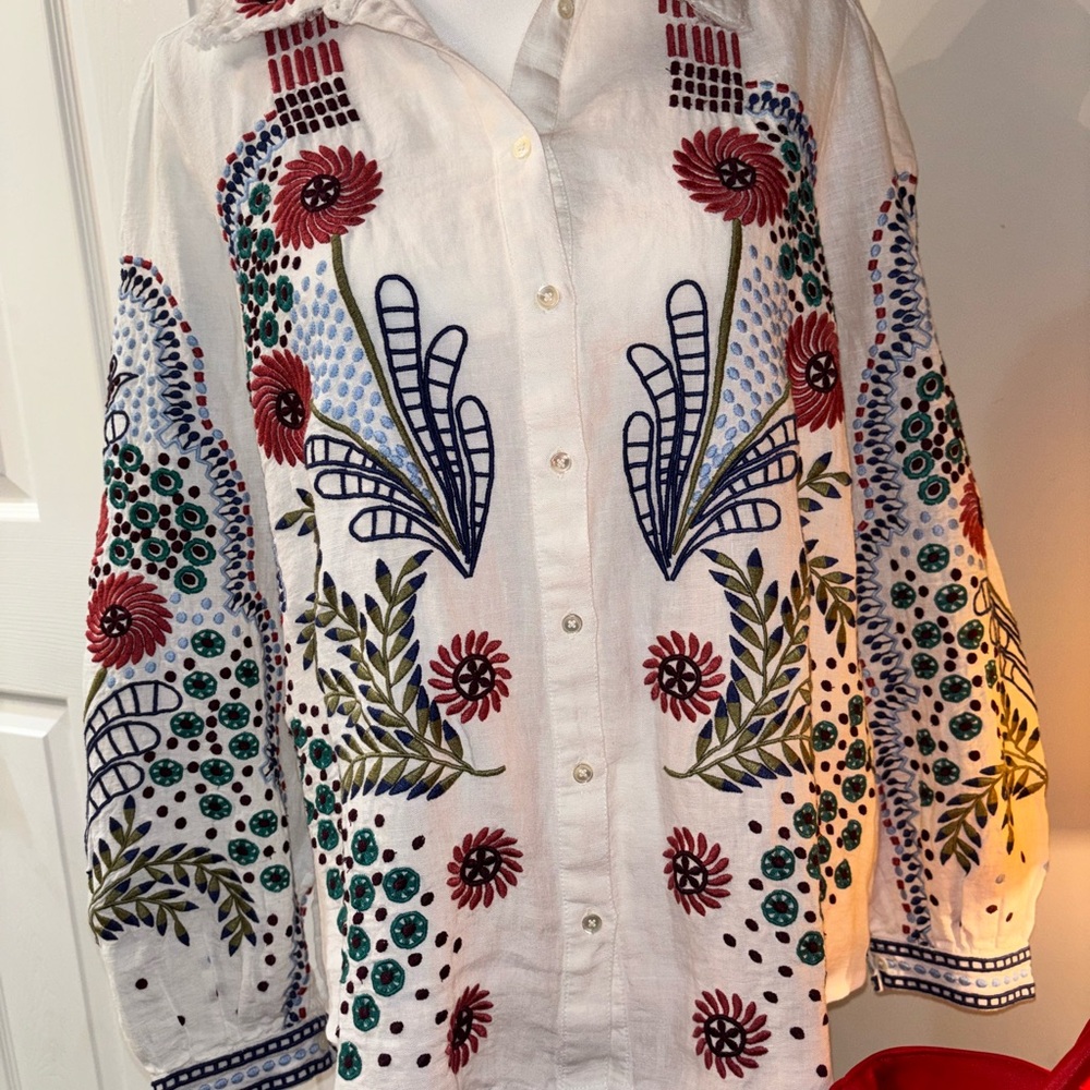 Sunset Canyon 100% Linen Button Shirt from Sundance.